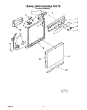 FRAME AND CONSOLE Diagram and Parts List for DU4099XX0  Whirlpool Dishwasher