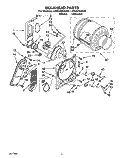 SECTION Diagram and Parts List for LER4436AN0  Whirlpool Dryer