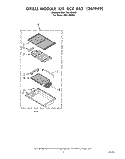 GRILL RCK882(261949) Diagram and Parts List for RGE8800H  Whirlpool Range