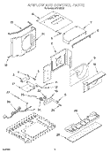 AIRFLOW AND CONTROL Diagram and Parts List for ACQ122XJ1  Whirlpool Air Conditioner