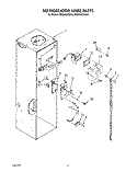 REFRIGERATOR LINER Diagram and Parts List for KSSS42DAW00  KitchenAid Refrigerator