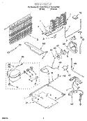 UNIT Diagram and Parts List for 8ET19DKXFW02  Whirlpool Refrigerator