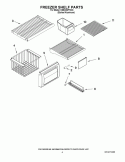 FREEZER SHELF PARTS Diagram and Parts List for KSSO36FTX03  KitchenAid Refrigerator