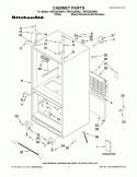 CABINET PARTS Diagram and Parts List for KBFS22EWMS1  KitchenAid Refrigerator