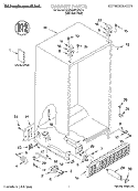 CABINET, LITERATURE Diagram and Parts List for KSRS22FGSS14  KitchenAid Refrigerator