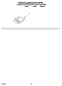 MISCELLANEOUS PARTS OPTIONAL PARTS (NOT INCLUDED) Diagram and Parts List for KUDJ01TJWH0  KitchenAid Dishwasher