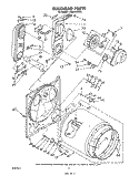 BULKHEAD Diagram and Parts List for LG6099XSW0  Whirlpool Dryer