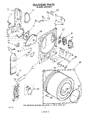 SECTION Diagram and Parts List for LE4905XMW1  Whirlpool Dryer
