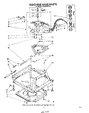 MACHINE BASE Diagram and Parts List for LA6000XPW4  Whirlpool Washer