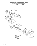 MOTOR AND ICE CONTAINER Diagram and Parts List for KSRC22DAAL00  KitchenAid Refrigerator