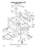CABINET AND STIRRER Diagram and Parts List for MW8600XL2  Whirlpool Microwave