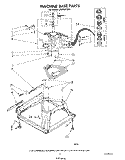 MACHINE BASE Diagram and Parts List for LA5668XSW1  Whirlpool Washer