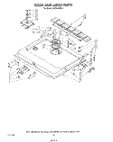 DOOR AND LATCH Diagram and Parts List for KUDS21MS1  KitchenAid Dishwasher