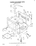 CABINET AND STIRRER Diagram and Parts List for MW8750XL2  Whirlpool Microwave