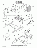 UNIT PARTS Diagram and Parts List for KSRS22MWMS00  KitchenAid Refrigerator