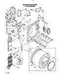 SECTION Diagram and Parts List for LE4930XTW2  Whirlpool Dryer
