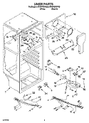 LINER PARTS Diagram and Parts List for ET8BPMXKT02  Whirlpool Refrigerator