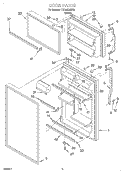 DOOR Diagram and Parts List for TT21AKXJW01  Estate Refrigerator