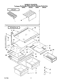 Part Location Diagram of 2194441 Whirlpool FRAME-SHLF