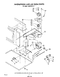 MAGNETRON AND AIR FLOW Diagram and Parts List for MW8450XL2  Whirlpool Microwave