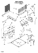 UNIT PARTS Diagram and Parts List for 8ET1MTKXKT05  Whirlpool Refrigerator