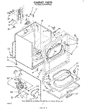SECTION Diagram and Parts List for LE7805XPW0  Whirlpool Dryer
