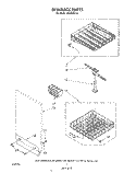 DISHRACK Diagram and Parts List for WU6850V0  Roper Dishwasher
