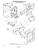 DISPENSER FRONT Diagram and Parts List for ED25SM1LWR1  Whirlpool Refrigerator