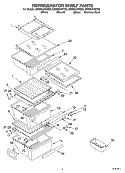 REFRIGERATOR SHELF Diagram and Parts List for GS6SHAXKB02  Whirlpool Refrigerator