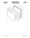 DOOR Diagram and Parts List for MT5151XDZ0  Whirlpool Microwave