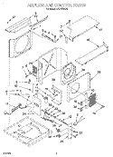Part Location Diagram of 1161707 Whirlpool PANEL, CONTROL