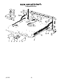 DOOR AND LATCH Diagram and Parts List for KPDC610S2  KitchenAid Dishwasher