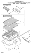 SHELF, LIT/OPTIONAL Diagram and Parts List for ET16JKXDN01  Whirlpool Refrigerator