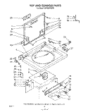 TOP AND CONSOLE Diagram and Parts List for LC4900XMW0  Whirlpool Washer
