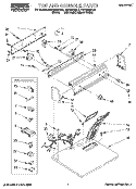 TOP AND CONSOLE, LIT/OPTIONAL Diagram and Parts List for RGX6646AQ2  Roper Dryer