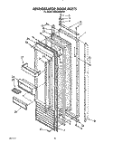 REFRIGERATOR DOOR Diagram and Parts List for KSSS42MWX01  KitchenAid Refrigerator