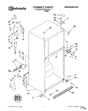 CABINET Diagram and Parts List for 3XKVN515000  Whirlpool Refrigerator