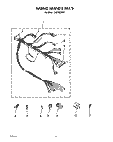 WIRING HARNESS Diagram and Parts List for CA2762XWG1  Whirlpool Washer