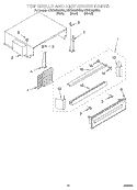 TOP GRILLE AND UNIT COVER Diagram and Parts List for KSSS36MHT00  KitchenAid Refrigerator
