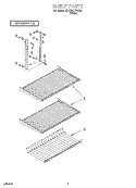 SHELF, LIT/OPTIONAL Diagram and Parts List for ET18SCRFW00  Whirlpool Refrigerator