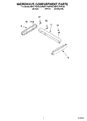MICROWAVE COMPARTMENT PARTS Diagram and Parts List for KBHC179JSS03  KitchenAid Microwave Oven Combo