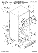 Part Location Diagram of 2154065 Whirlpool HEATER, MULLION RAIL (4)