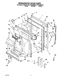 REFRIGERATOR DOOR Diagram and Parts List for ET25DQRDB00  Whirlpool Refrigerator