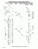 MOTOR AND ICE CONTAINER PARTS Diagram and Parts List for KSCS23FVSS03  KitchenAid Refrigerator