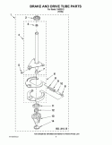 BRAKE AND DRIVE TUBE PARTS Diagram and Parts List for IV4800X0  Inglis Washer