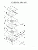 Part Location Diagram of WPW10542030 Whirlpool Refrigerator Snack Pan