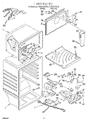 LINER Diagram and Parts List for ET22RKXGW01  Whirlpool Refrigerator