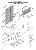 UNIT Diagram and Parts List for 8ET14GKXDW00  Whirlpool Refrigerator