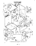 SECTION Diagram and Parts List for LE4930XMW0  Whirlpool Dryer