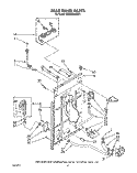 REAR PANEL Diagram and Parts List for KAWE560WAL1  Whirlpool Washer